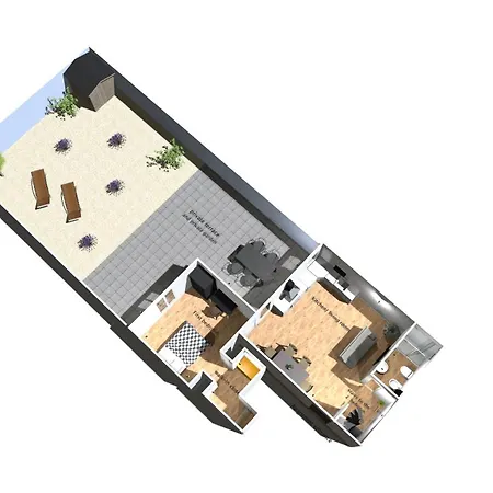 100 Sqm Terrace, Close To The Old Town & Shopping Area & Harbour Μπάρι